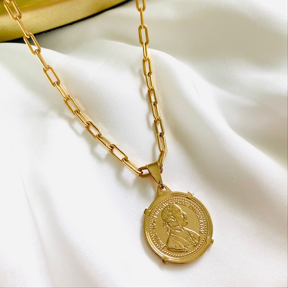 Paperclip Coin Necklace